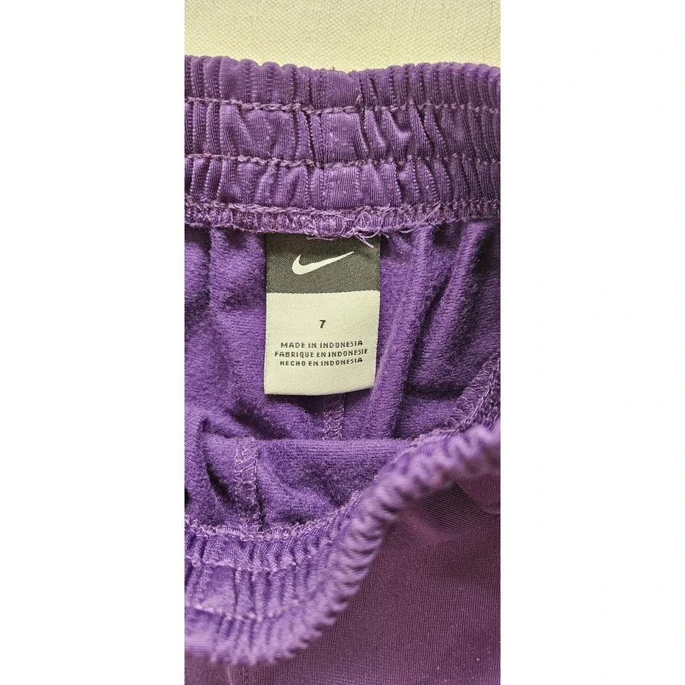 Nike LSU Tigers Purple Gold Track Pants Boys Size 7 Youth Athletic Sweatpants